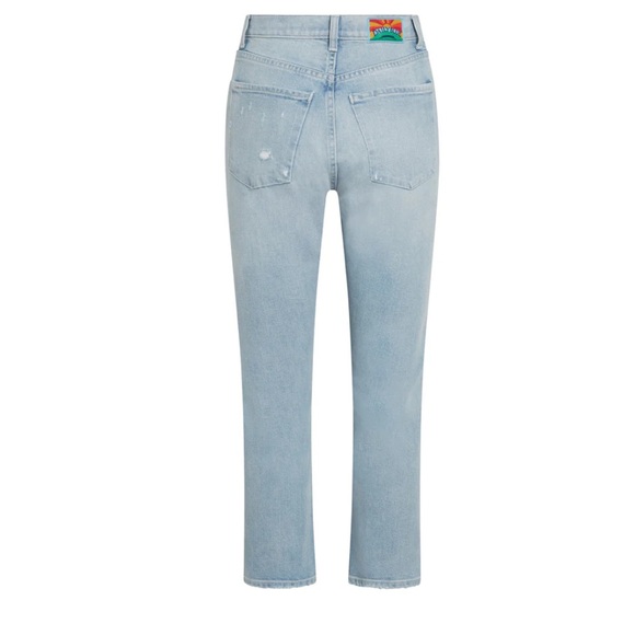 NWT Daily Blue Denim By AG Light Wash Cropped Distressed Jean Sizes 25/ 30 - Picture 2 of 14